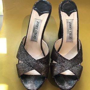 Jimmy Choo Suede Platform Wedges